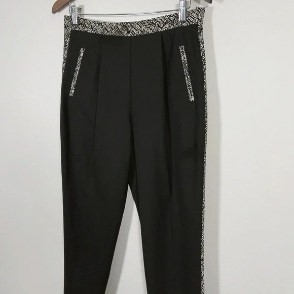 ROBERT RODRIGUEZ | BLACK CONTRAST PLEATED TROUSER - Picture 2 of 12